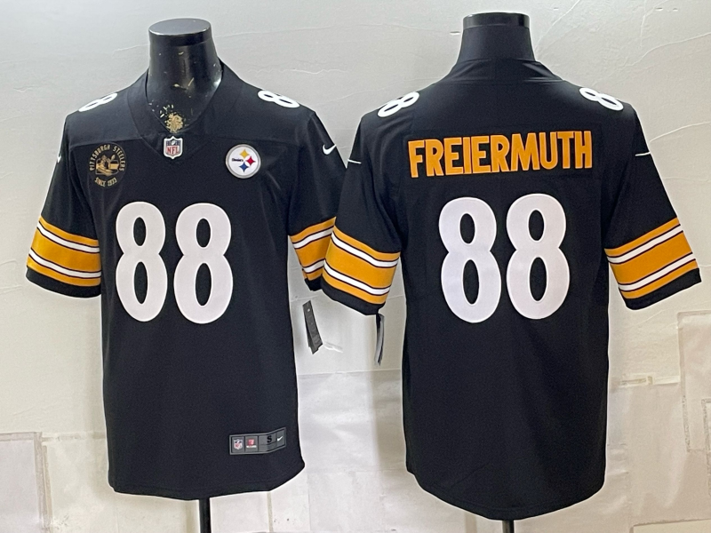 2026 Men Pittsburgh Steelers #88 Freiermuth Black Limited Nike NFL Jersey0831006->pittsburgh steelers->NFL Jersey